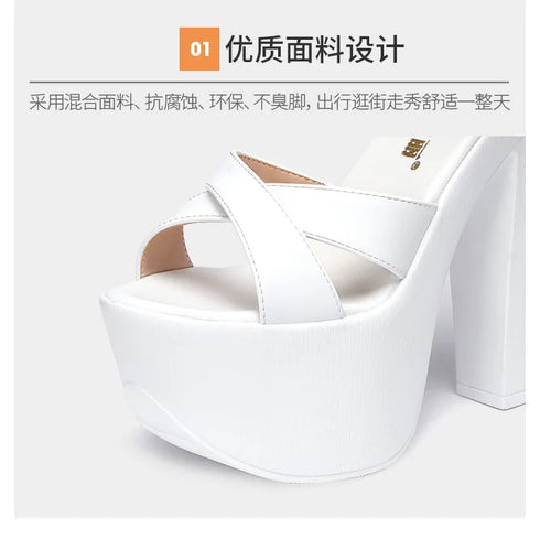 Elegant Platform Sandals for Women - Sexy High Heel Luxury Footwear